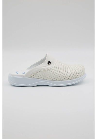 Term-0011 Quicksteps Professional Erkek Anatomik Ve Comfort Sabo Terlik Beyaz