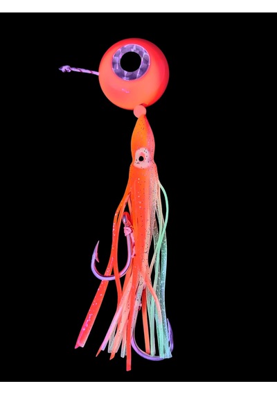 S.f. Melek Gözü Jig 200g Kırmızı Uv - 0/5 No Paslanmaz İğne