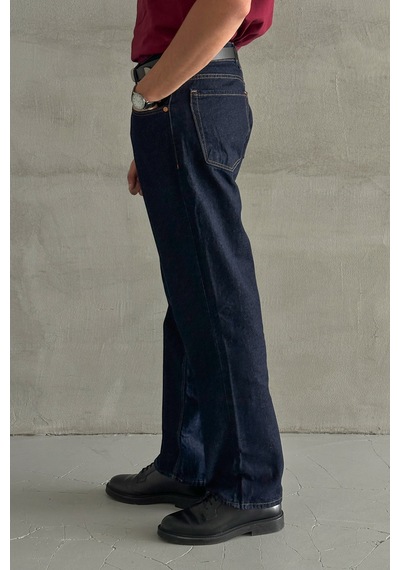 Erkek Baggy Jean Pantolon Lacivert