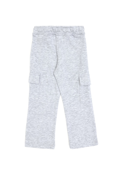 U.S. Polo Assn. Kız Çocuk Açık Gri Melanj Cep Detaylı Parlak Baskılı Eşofman Altı 50316892-VR091