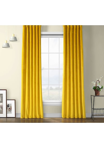 Evdepo Home Deniz Soft Pileli Fon Perde Sarı