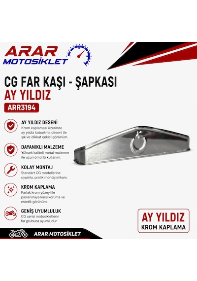 Cg Far Kaşı-şapkası-ay Yıldız-arr3194 Nikel