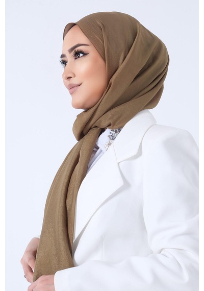 Harem Scarf Brisa Vual Şal - Oksit - Koyu Haki