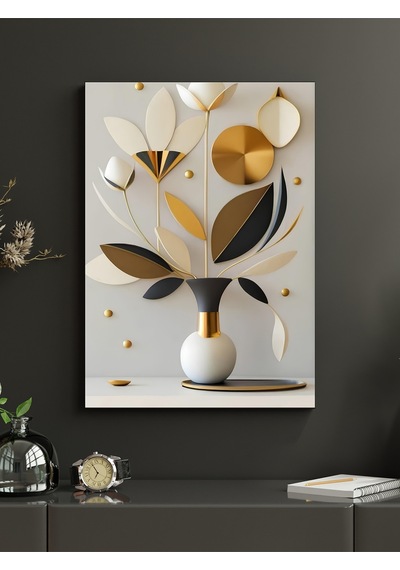 Modern Çiçek Canvas Tablo Ev Ofis Mutfak Dekorasyonu Kanvas Duvar Tablo