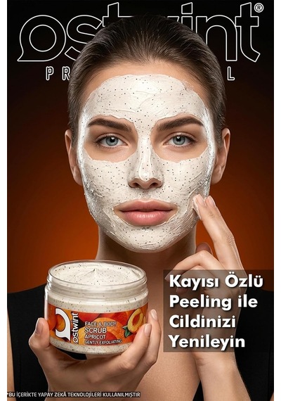 Yüz Ve Vücut Peeling Scrub Kayısı 300 Ml, Cilt Temizleyici, Pürüssüzleştirici, Dolaşımı Hızlandırıcı