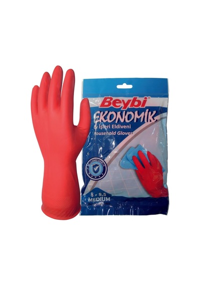 Beybi Ekonomik Bulaşık Eldiveni - 25 Çift - 1 Kutu Large 9 - 9,5