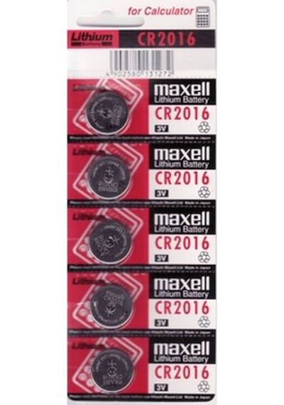 Maxell Cr2016 3V Lityum Düğme Pil 5'Li Paket
