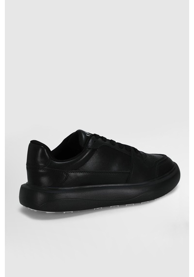 Lufian Mateas Erkek Deri Sneaker Ayakkabı 112230251 Siyah