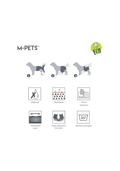 M-pets Dişi Köpekler İçin Yıkanabilir Külot M