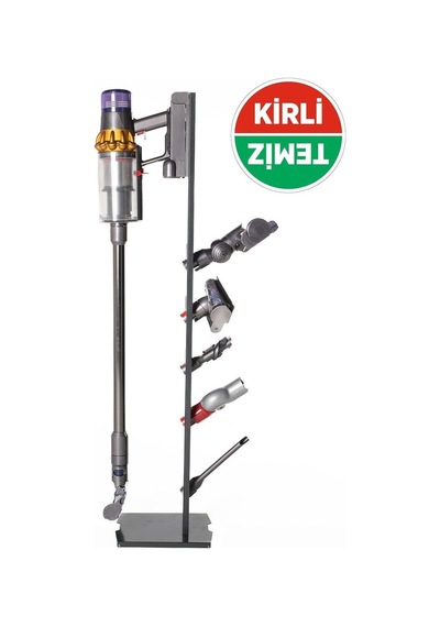 Dyson Uyumlu Dikey Süpürge Standı Siyah Renk Dyson V15 - V12 - V11 - V10 - V8 Modellere Uyumlu