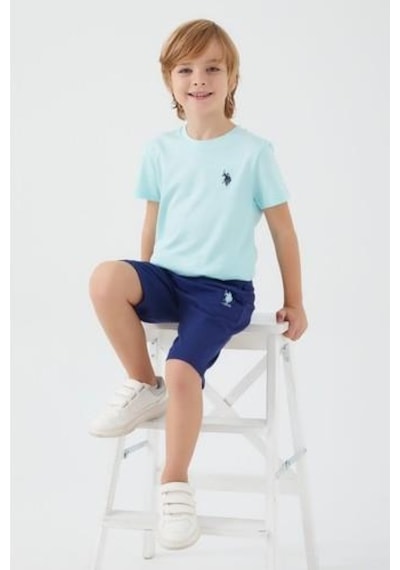 Yasin Tekstil Erkek Çocuk Bermuda Takım-Mint Mint Yeşili