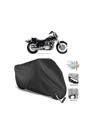 Yamaha Virago Xv 535 Motor Branda (Bağlantı, Kilit Uyumlu)-Siyah (457276599)