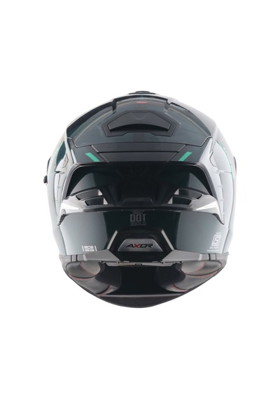 Axor Brutale Kryptıc Full Face Kapalı Kask Parlak Siyah - Yeşil