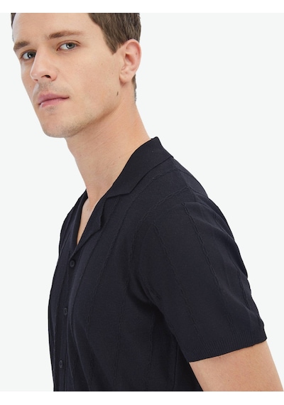 Siyah Regular Fit Casual Gömlek Siyah