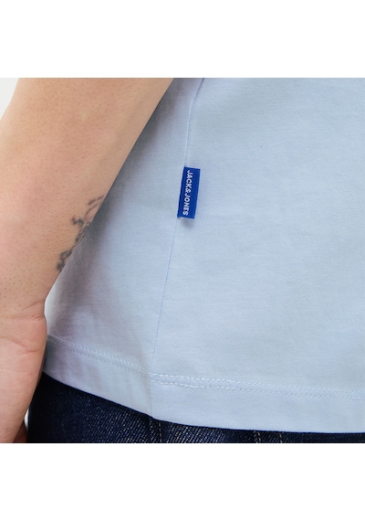 Jack & Jones Jack&jones Relax Erkek Mavi Bisiklet Yaka Tişört Mavi