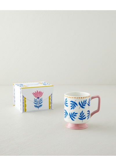 English Home Gifty Petal New Bone China Kupa 310 Ml Pembe-sarı-mavi Pembe-sarı-mavi