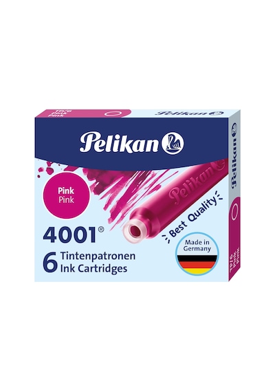 Kartuş Serisi Tp6x Dolma Kalem Kartuşu Pembe Tek Renk