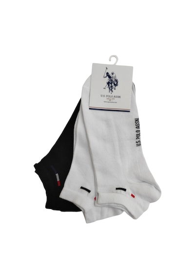 U.S. Polo Assn. U.s. Polo Assn. Erkek 3'lü Patik Çorap James Beyaz