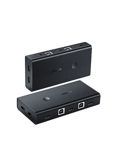 Ugreen 4k Hdmı Kvm Switch 2-in-1, 2xhdmı In, 1xhdmı Out, 2xusb-a 2.0, 2xusb-a 1.1, 50744