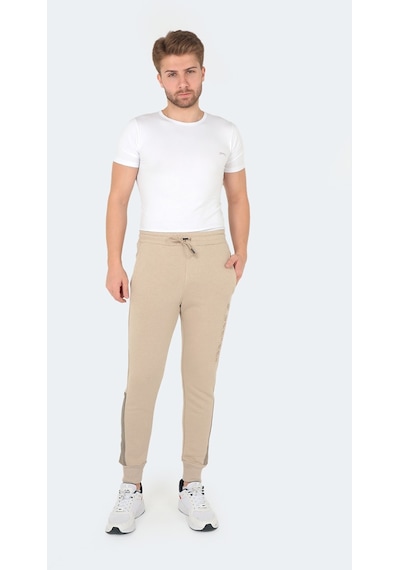Slazenger PHILO Erkek Cepli Taş Gri Eşofman Altı