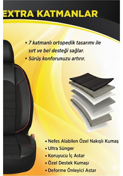 Orqide Sumix Kırmızı Serisi Audi 80 Oto Kılıfı