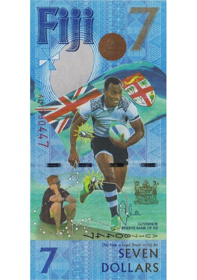 Fiji 7 Dolar 2017 Hatıra-rugby Takımı İlk Altın Madalya. Çil.