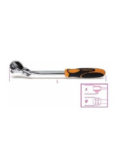 Beta.920/56a 1/2'' Mafsallı Cırcır Kolu