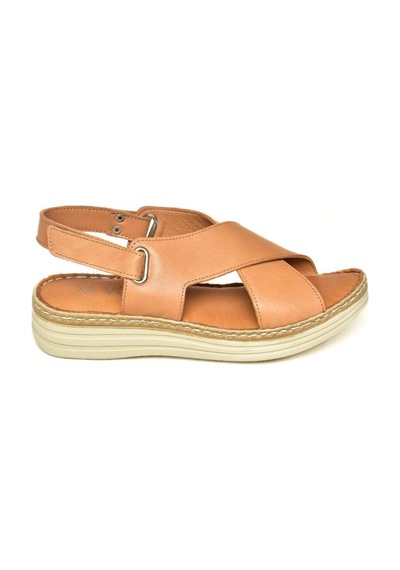 Fox Shoes U555240503 Taba Hakiki Deri Kadın Sandalet Taba-hakiki Deri Taba
