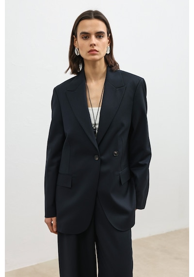 Antioch Kruvaze Kadın Blazer Lacivert
