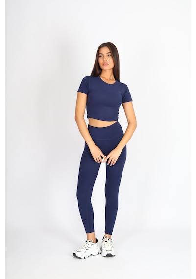 Soft&Basic Slım Fit Toparlayıcı Ve Esnek Lacivert Tayt Lacivert