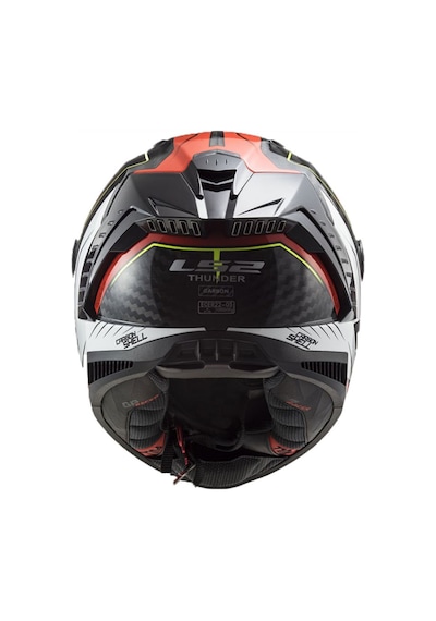 Ls2 Thunder Chase Beyaz-Kırmızı Kask