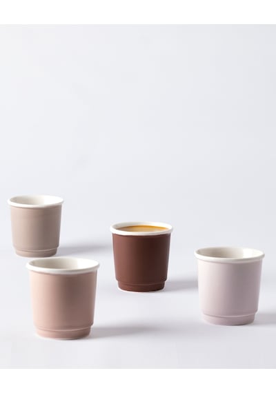 Madame Coco Kalre 4'lü Espresso Seti - Renkli - 90 Ml 8684427293423 Çok Renkli