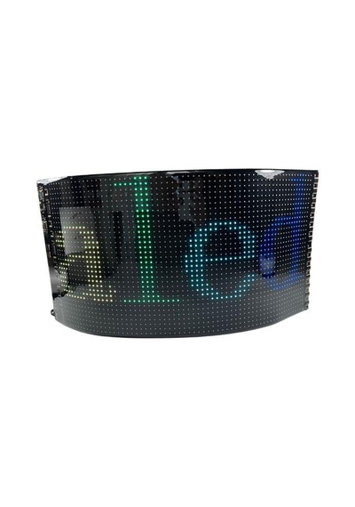 Bluetooth Lu Telefon Kontrollü 32x64 Flexible Matrix Led Ekran 5-12v 360 200 Mm Renkli