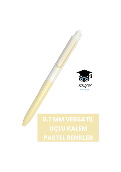 0.7 Mm Versatil Uçlu Kalem Pastel Renkler Amerika Markası Writech Üretimi Sarı