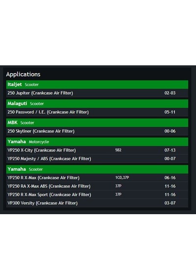 Hiflo Hfa 4203 Yamaha Xmax 250 Debriaj Filitresi