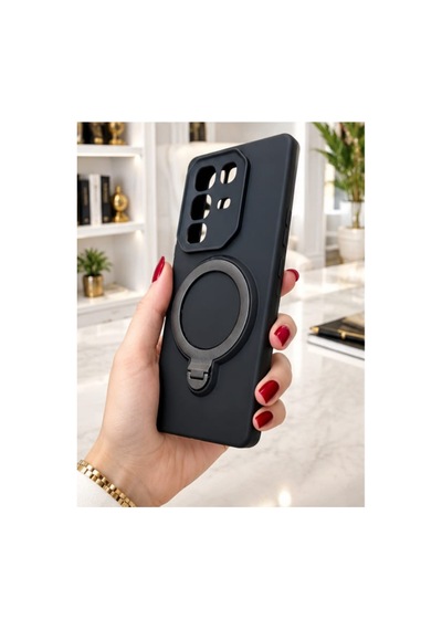 İnfinix Hot 50 Pro İle Uyumlu 360 Derece Dönebilen Kalın Metal Magsafe Halka Stantlı İçi Kadife Korumalı Ultra Lüx Premium Silikon Kılıf Siyah İnfinix Hot 50 Pro İle Uyumlu 360 Derece Dönebilen Kalın Metal Magsafe Halka Stantlı İçi Kadife Korumalı Ultra Lüx Premium Silikon Kılıf Siyah