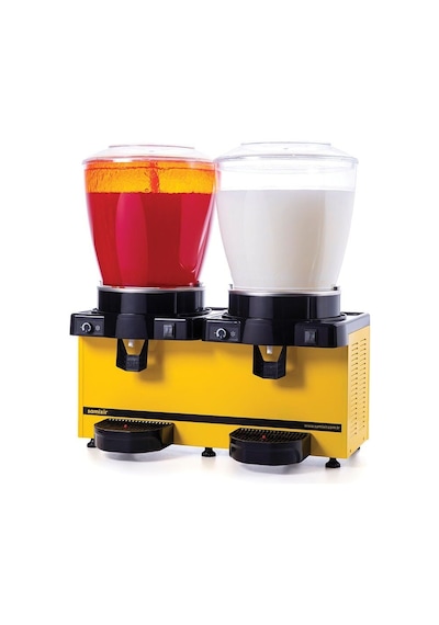 Samıxır Panoramik 22 Twin Fıskiyeli Ve Karıştırıcılı Soğuk İçecek Dispenseri 22+22 Litre Diğer