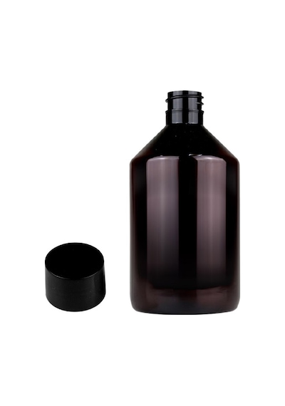 250ml Kahverengi Plastik Düz Kapaklı Şişe, 12 Adet, Plastik Şişe, Esans Şişesi, Medikal Şişe, Kozmetik Şişe, Ecza Şişesi Diğer