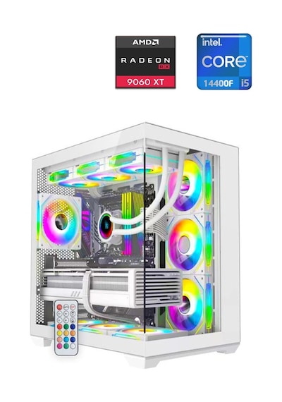 Apphirex Prime 49W i5-14400F 32 GB 1 TB M2 SSD 16 GB RX9060XT W11P Masaüstü Oyuncu Bilgisayarı