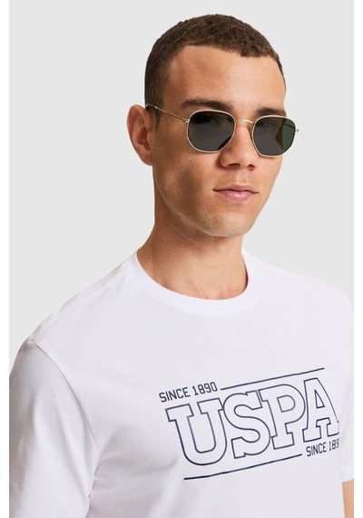 U.s. Polo Assn. Erkek Tişört 50322421-vr013 Beyaz