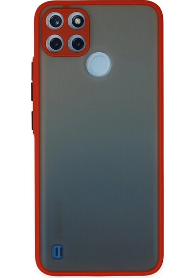 Cosmotex Newface Realme C21y Kılıf Montreal Silikon Kapak - Kırmızı