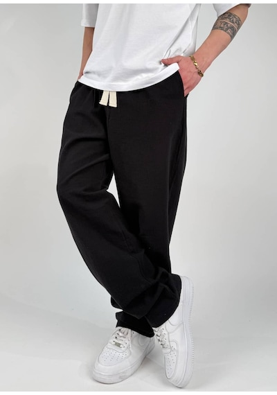 Zaee Keten Baggy Pantolon siyah