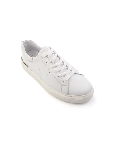 Bambi Beyaz Hakiki Deri Erkek Sneaker E01595327543
