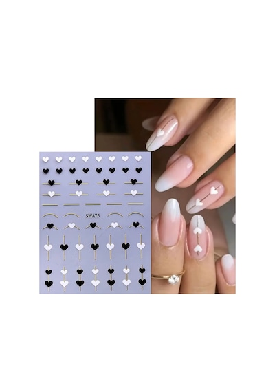 Nailist Heart Sevgililer Günü Özel 14 Şubat Kalpli Tasarım - Tırnak Sticker Nail Art Tırnak Dövmesi 22001163