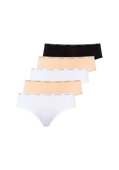 U.S. Polo Assn. U.s. Polo Assn 67002 Kadın 5 Li Yüksek Bel Slip 001