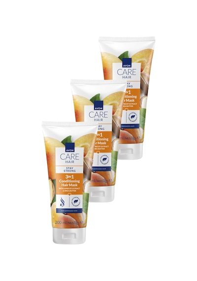 Care Kayısı Özü Ve Shea Yağı İçeren 3 U 1 Arada Saç Maskesi 200ml Üçlü Paket