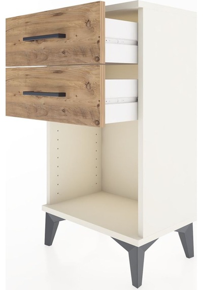 Arges Komodin 4 Çekmeceli 44x30x80 Aytaşı-çam Aytaşı