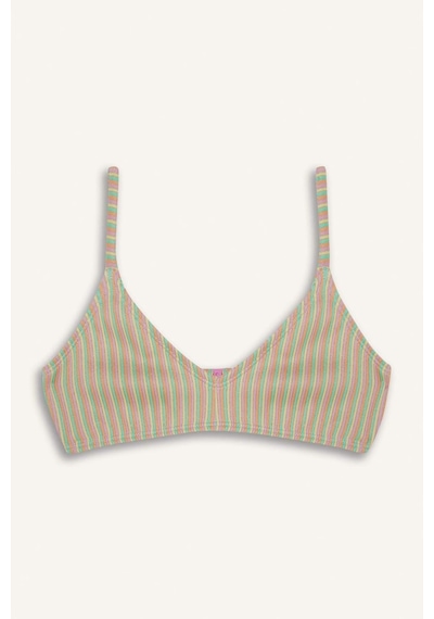 Defacto Kız Çocuk Çizgili Bikini Takımı E3535a825hspn179 Pembe