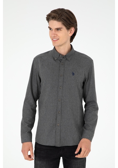 U.s. Polo Assn. Erkek Antrasit Gömlek Basic 50296757-vr006 Antrasit