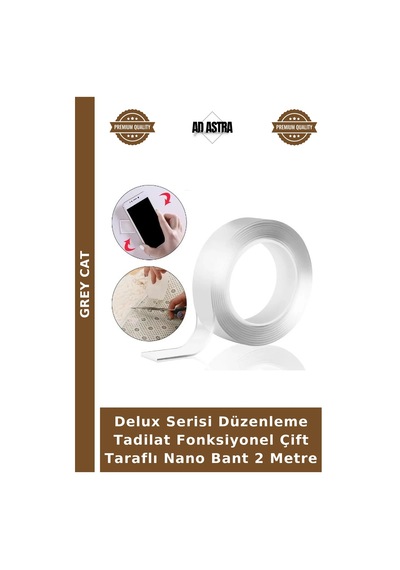 Delux Serisi Düzenleme Tadilat Fonksiyonel Çift Taraflı Nano Bant 2 Metre